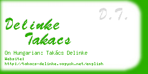 delinke takacs business card